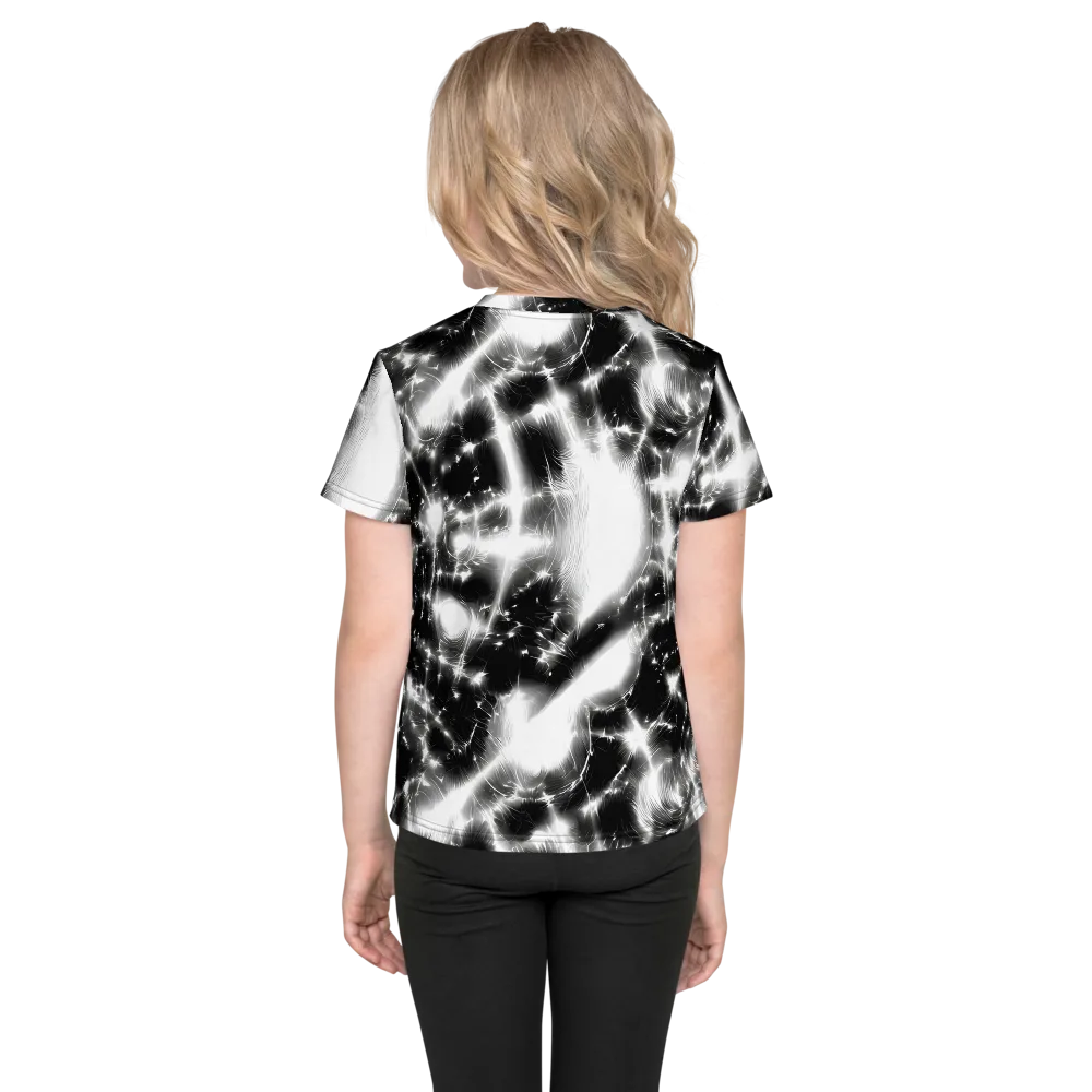Electric Nightfall on Kids Crew Neck T-Shirt — Back