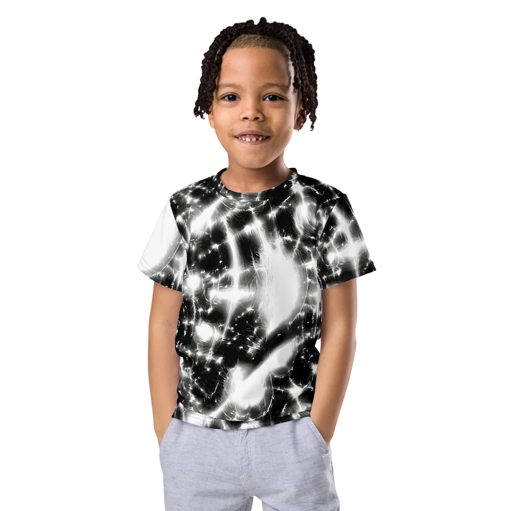 Electric Nightfall on Kids Crew Neck T-Shirt — Front