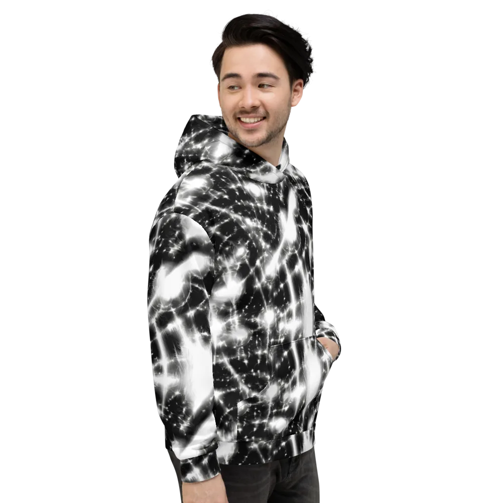 Electric Nightfall on Hoodie — Right