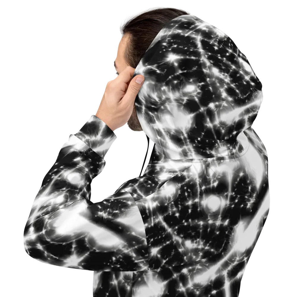 Electric Nightfall on Hoodie — Back