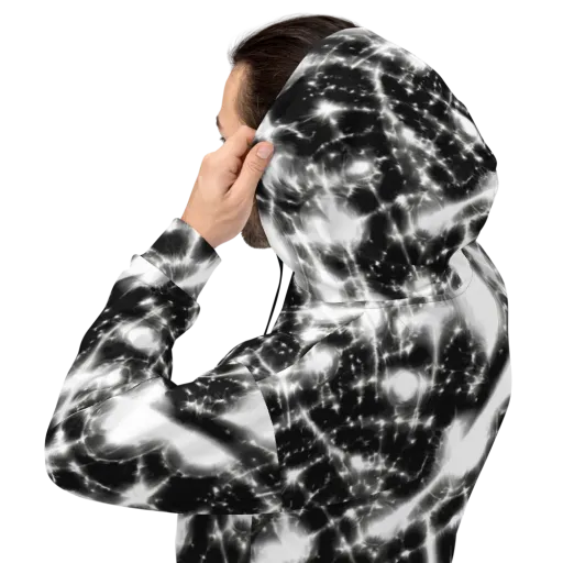 Electric Nightfall on a Hoodie