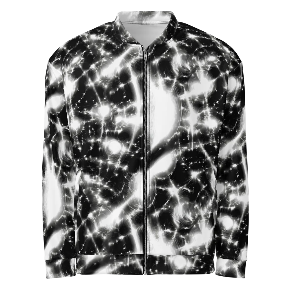 Electric Nightfall on Bomber Jacket — Front