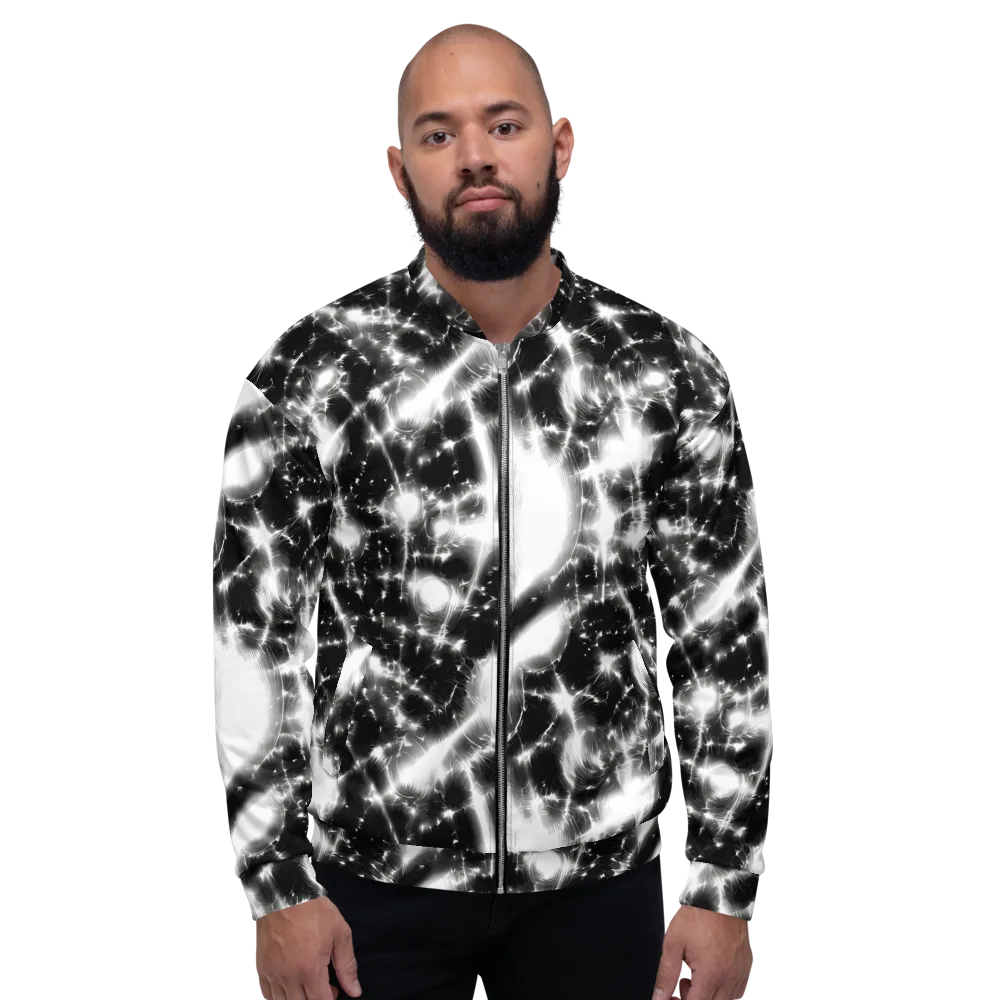Electric Nightfall on Bomber Jacket — Front