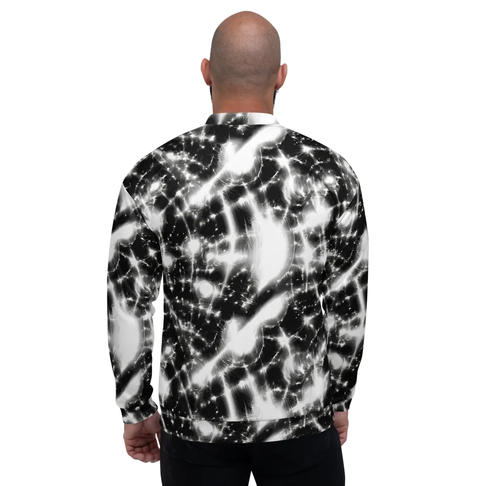 Electric Nightfall on Bomber Jacket — Back