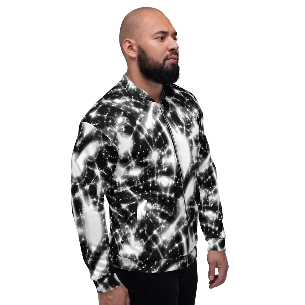 Electric Nightfall on Bomber Jacket — Right