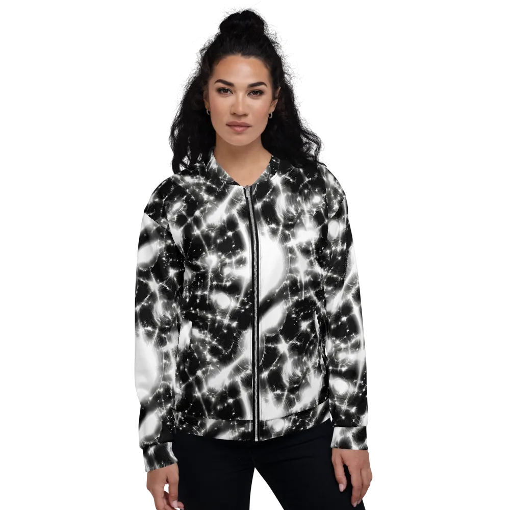 Electric Nightfall on Bomber Jacket — Front