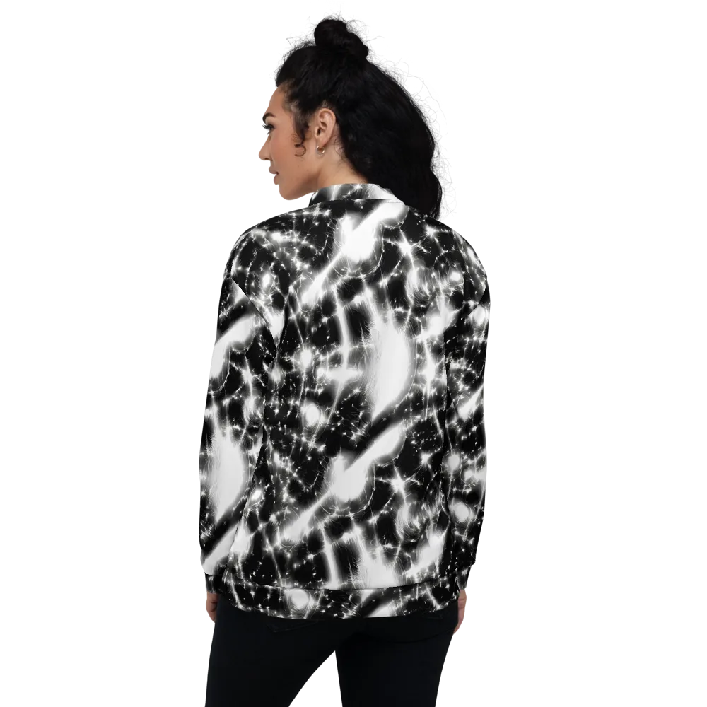 Electric Nightfall on Bomber Jacket — Back