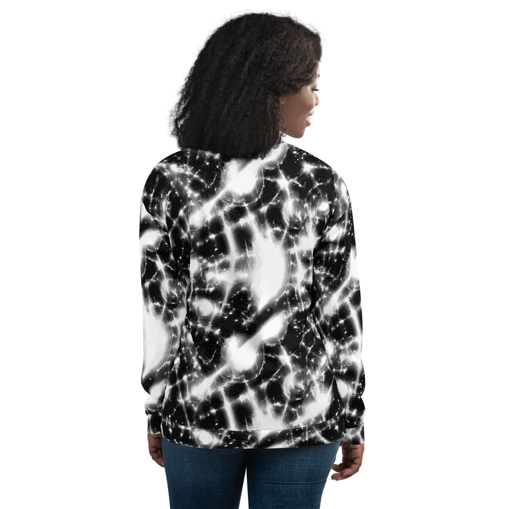 Electric Nightfall on Bomber Jacket — Back