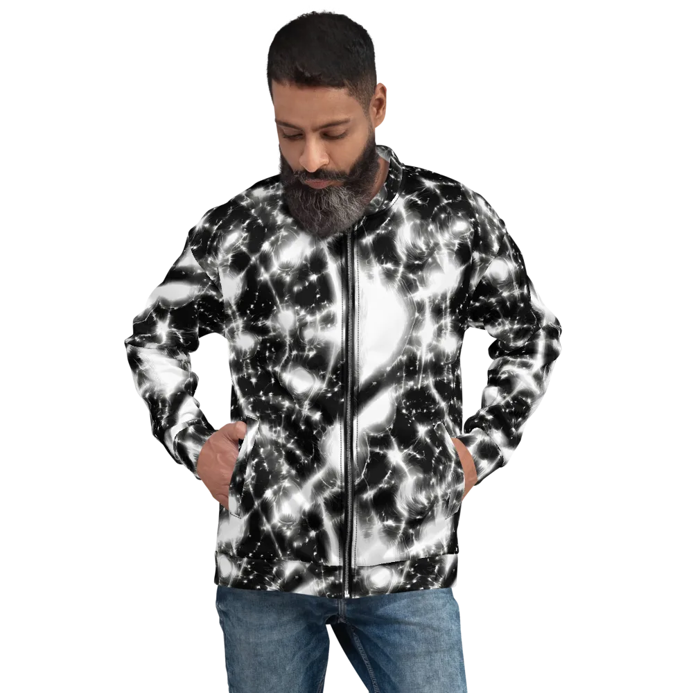 Electric Nightfall on Bomber Jacket — Front