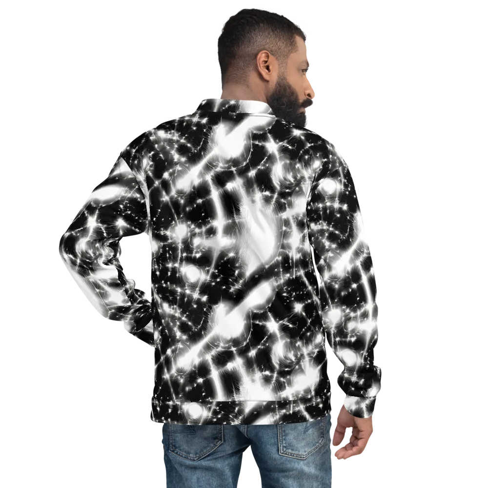 Electric Nightfall on Bomber Jacket — Back