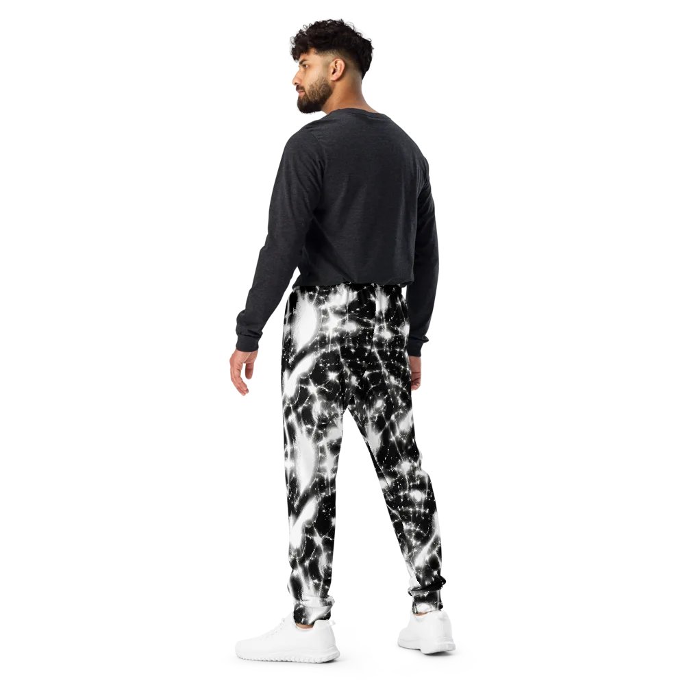 Electric Nightfall on Men's Joggers — Back