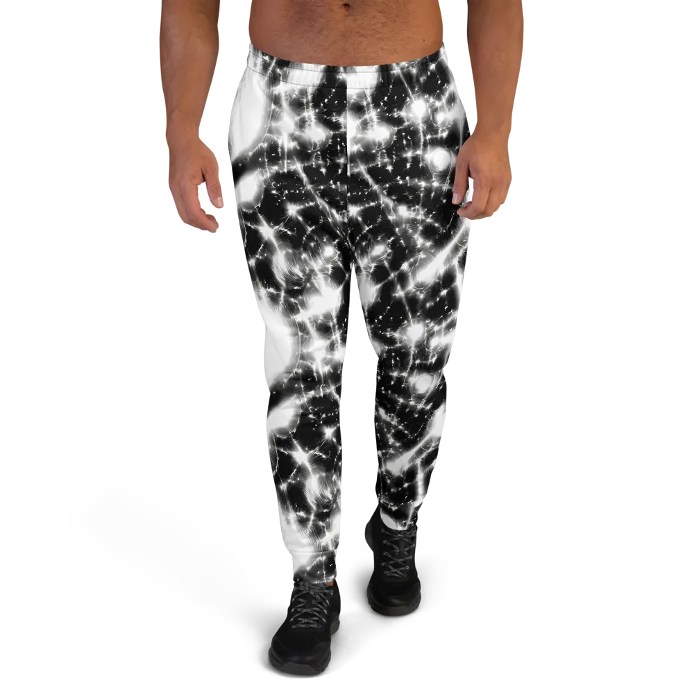 Electric Nightfall on Men's Joggers — Front