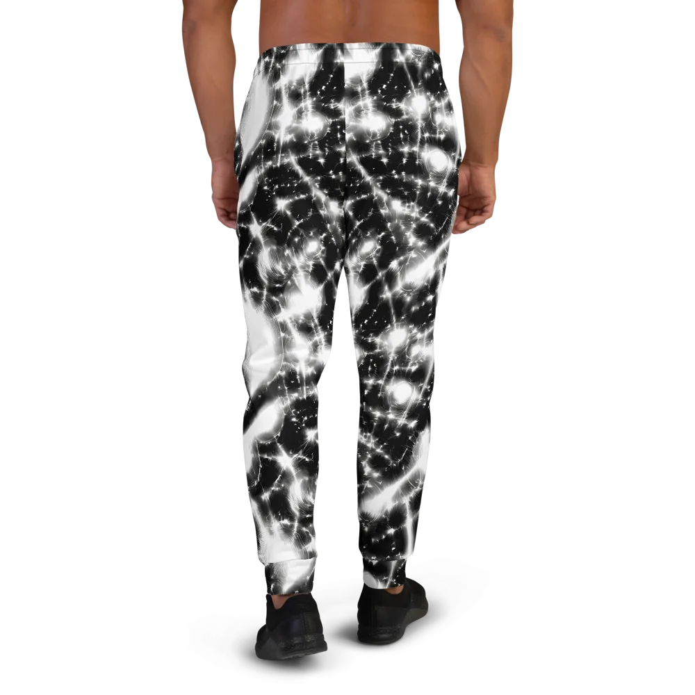 Electric Nightfall on Men's Joggers — Back