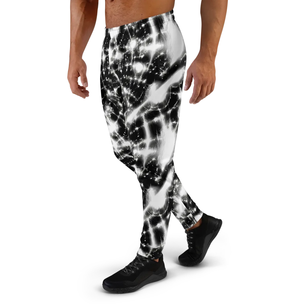Electric Nightfall on Men's Joggers — Left