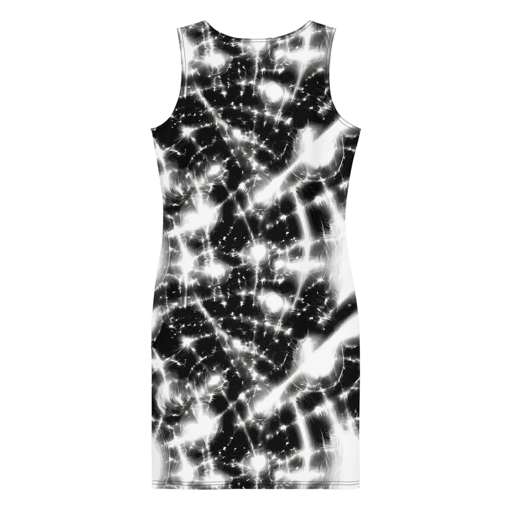 Electric Nightfall on Bodycon Dress — Back