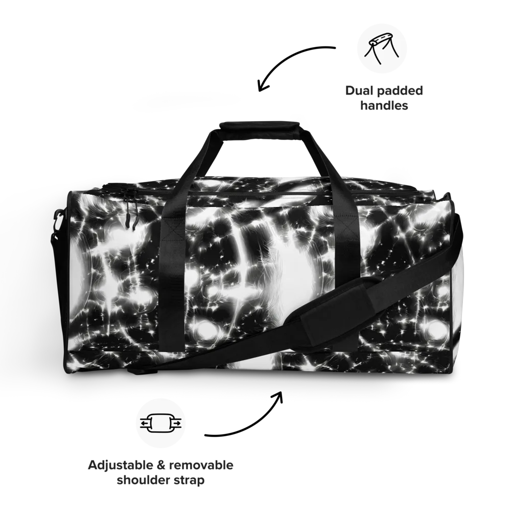 Electric Nightfall on Duffle Bag — Front