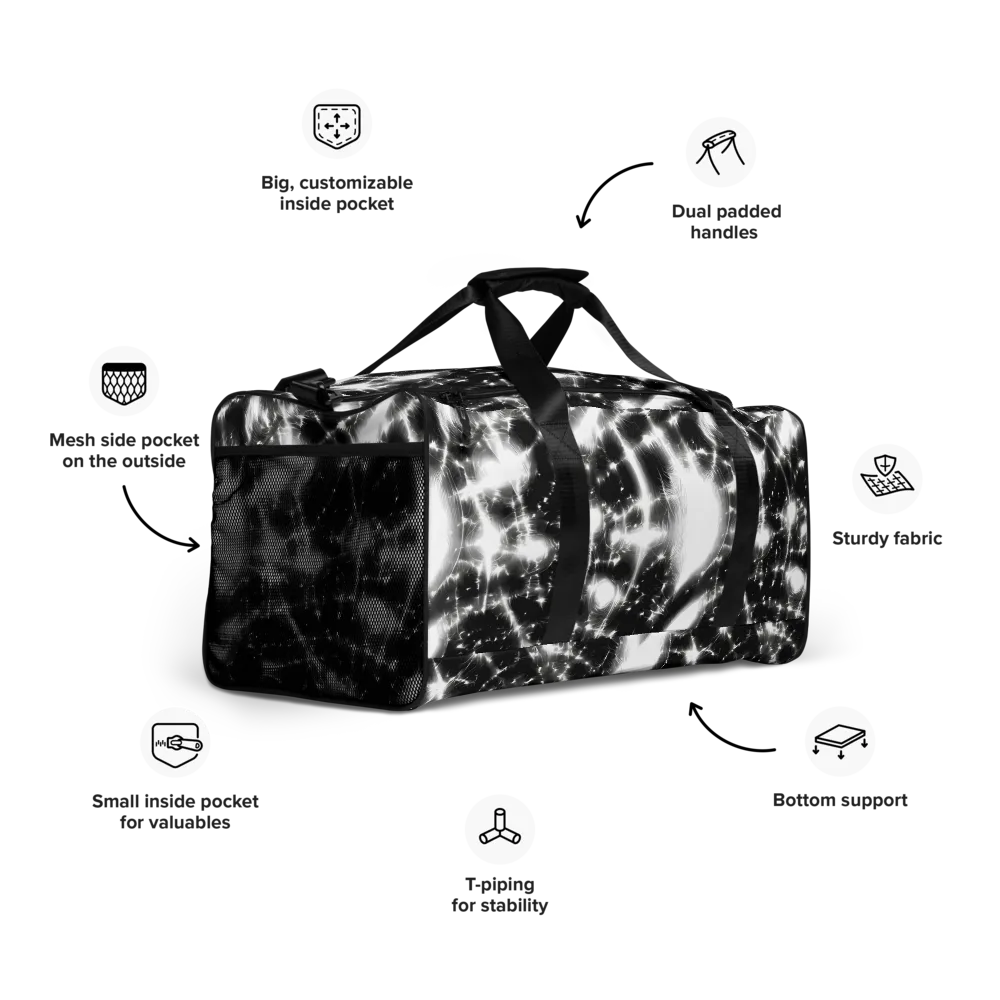 Electric Nightfall on Duffle Bag — Right Front