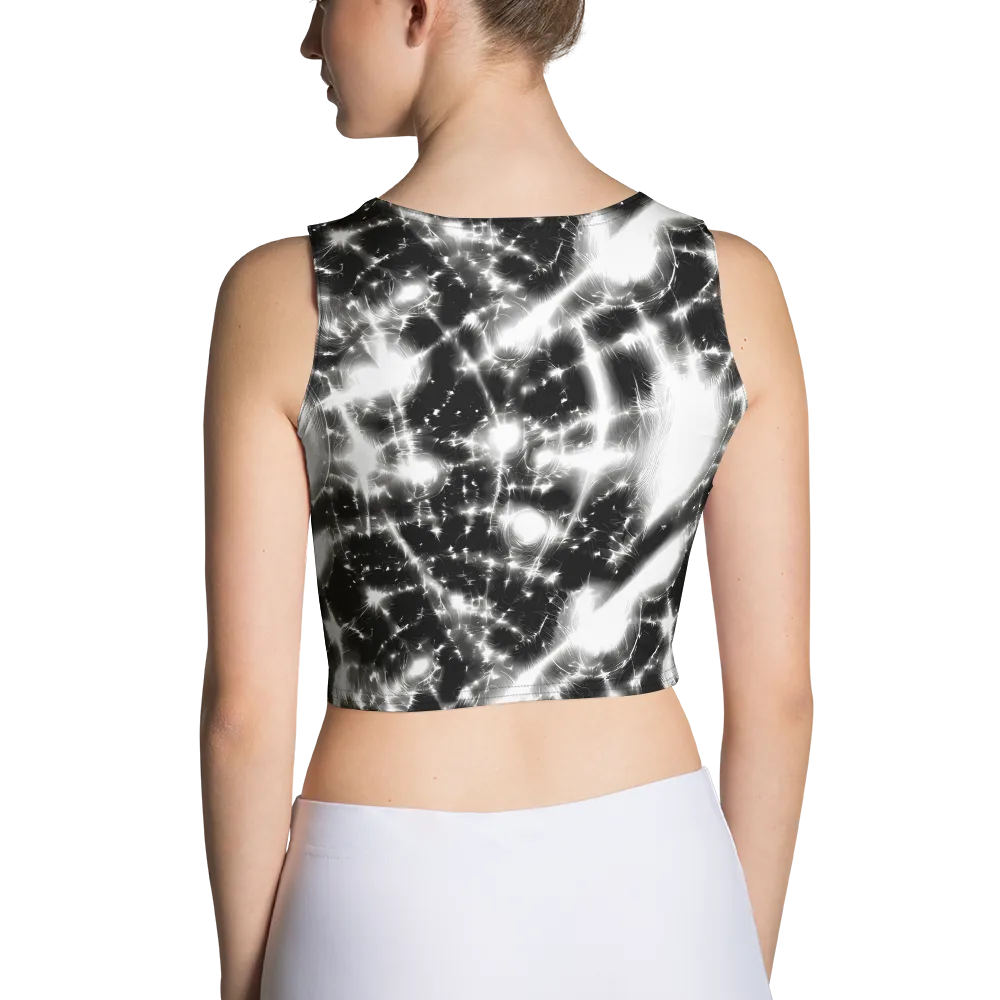 Electric Nightfall on Crop Top — Back