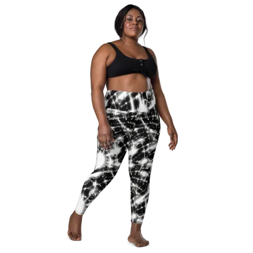 Electric Nightfall on a Leggings with Pockets
