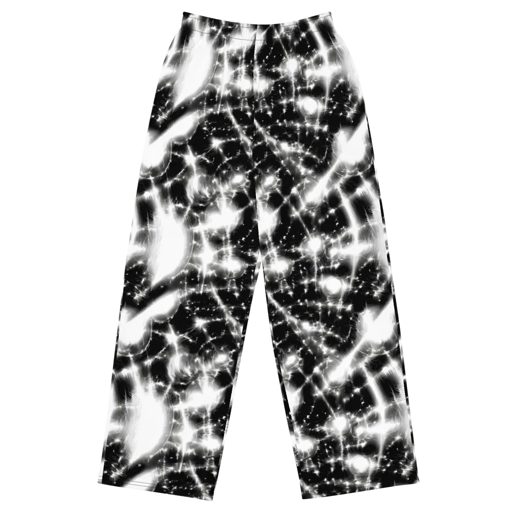 Electric Nightfall on Wide-Leg Pants — Front