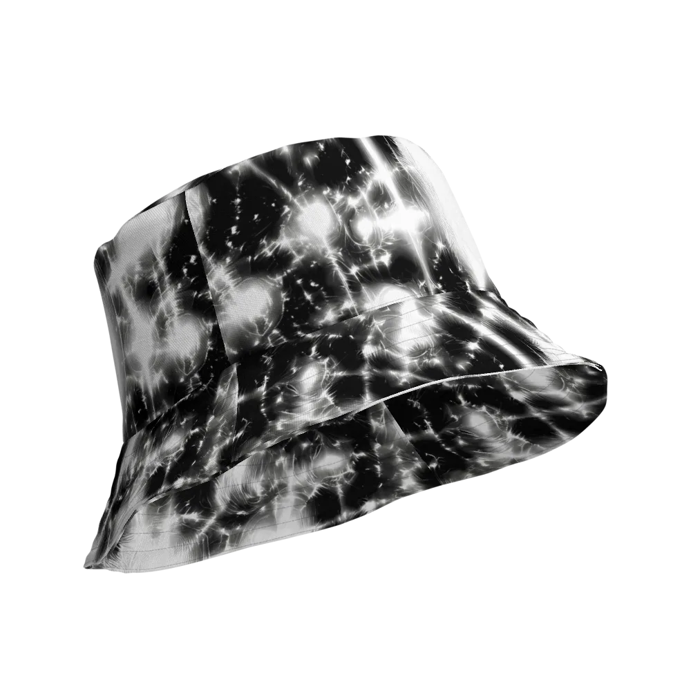 Electric Nightfall on Reversible Bucket Hat — Product details Outside