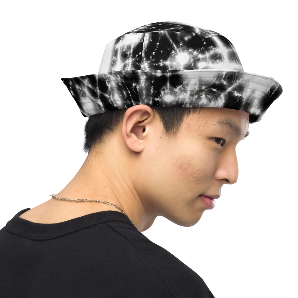 Electric Nightfall on Reversible Bucket Hat — Right Outside