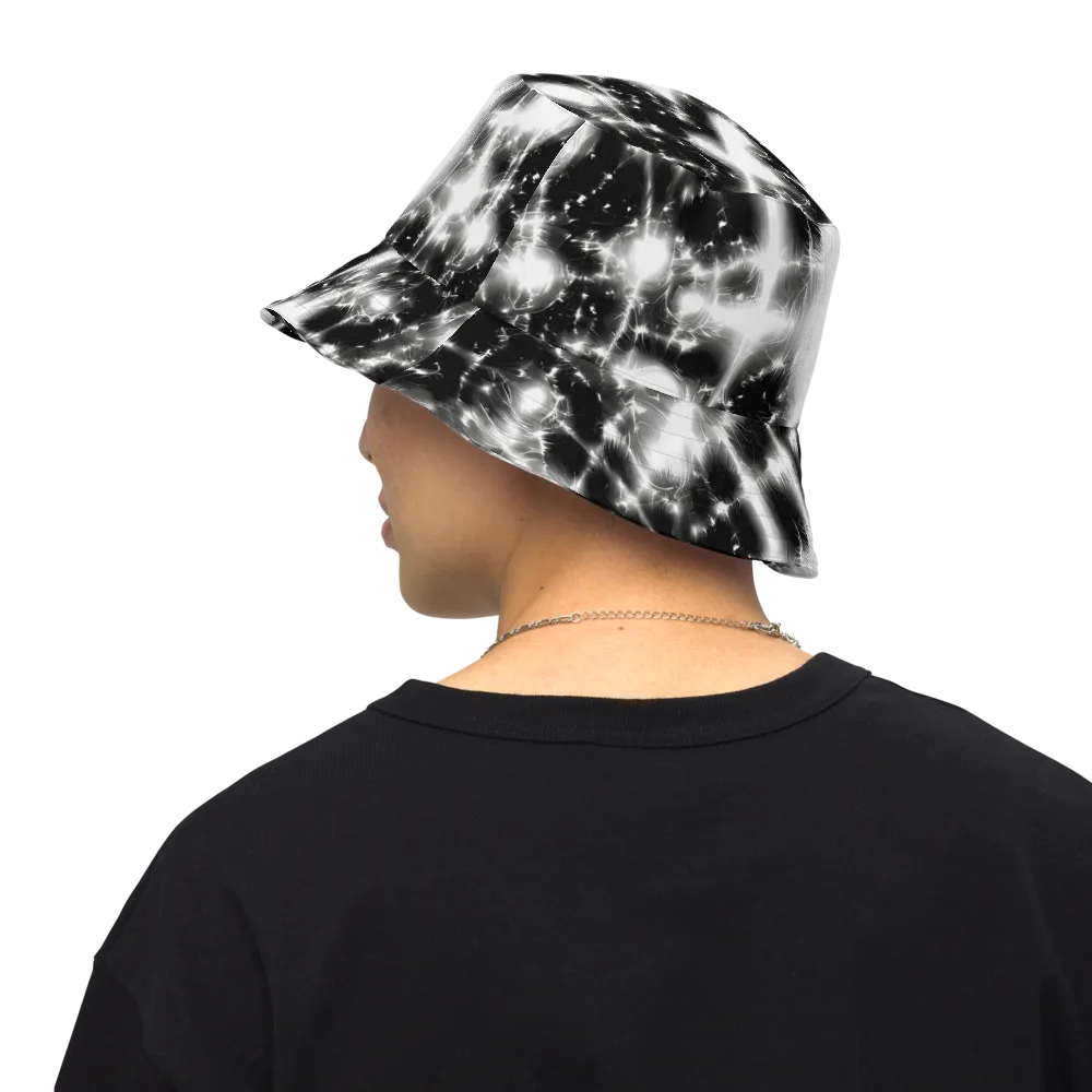 Electric Nightfall on Reversible Bucket Hat — Back Inside