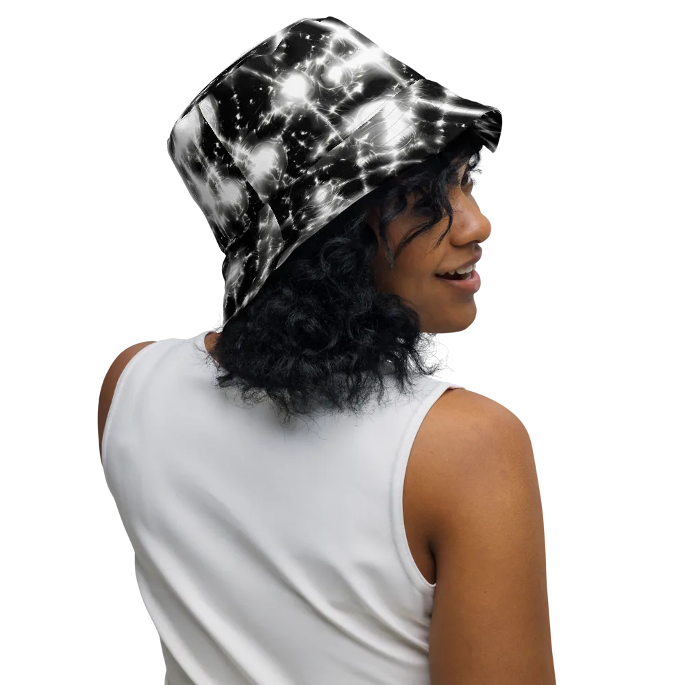 Electric Nightfall on Reversible Bucket Hat — Right Outside