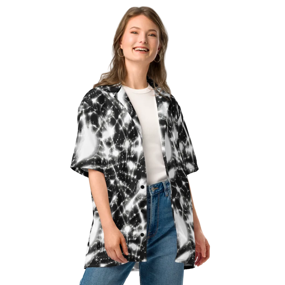 Electric Nightfall on Button Shirt — Front