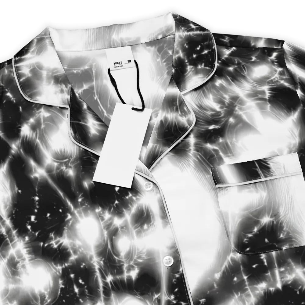 Electric Nightfall on Women's Short Sleeve Pajama Top — Product details