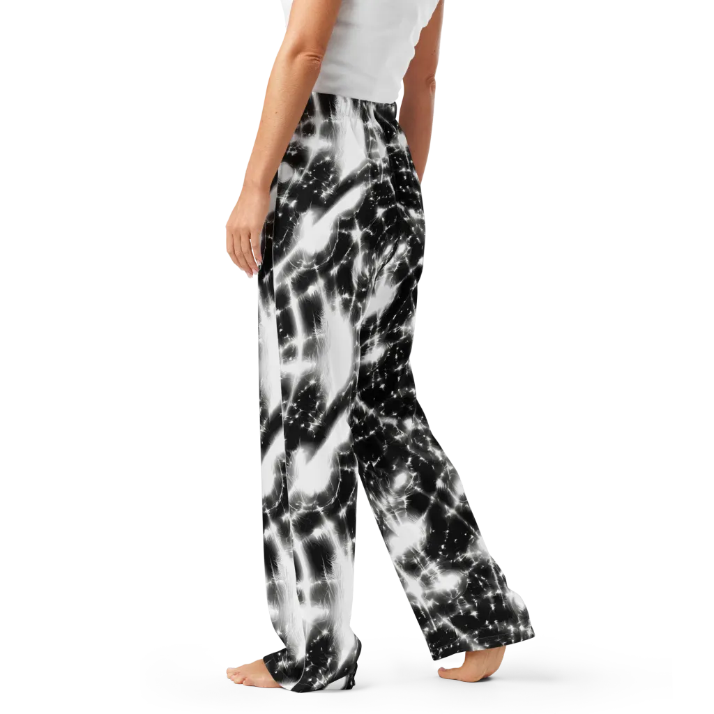 Electric Nightfall on Women's Pajama Pants — Left