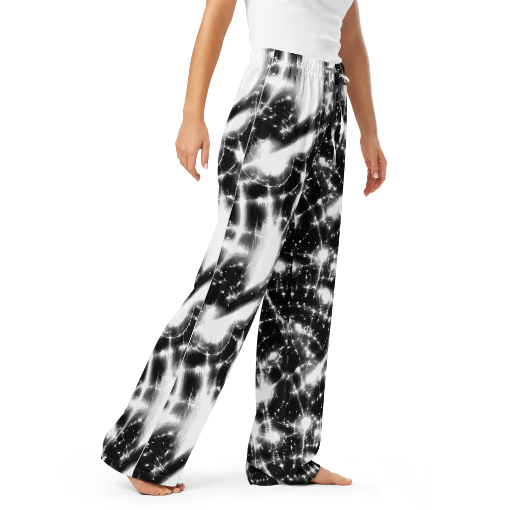 Electric Nightfall on Women's Pajama Pants — Right Front