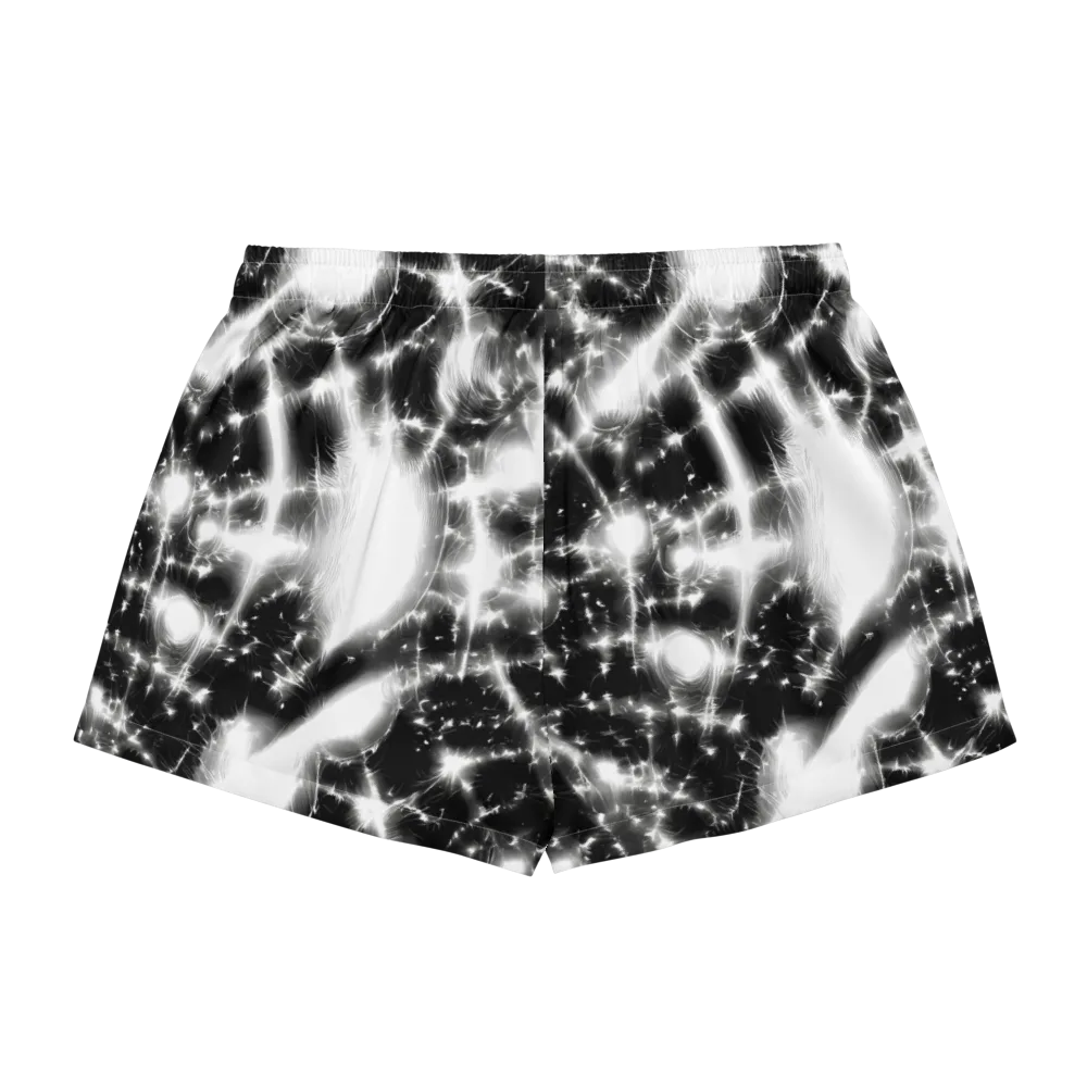 Electric Nightfall on Women's Pajama Shorts — Back