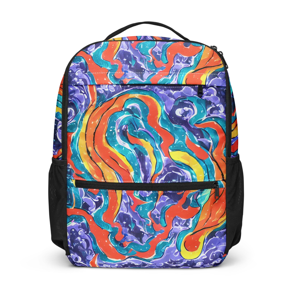 Galactic Waves on Utility Backpack — Front