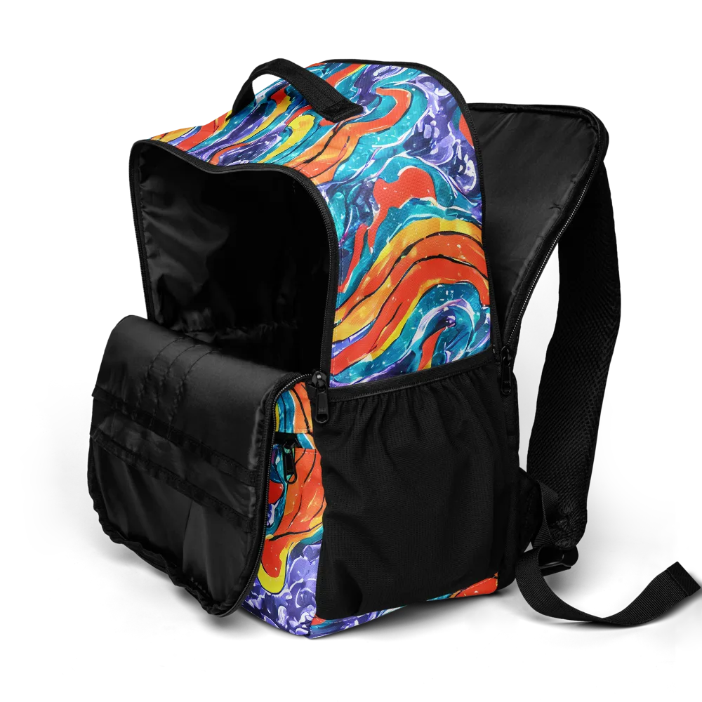 Galactic Waves on Utility Backpack — Product details 2