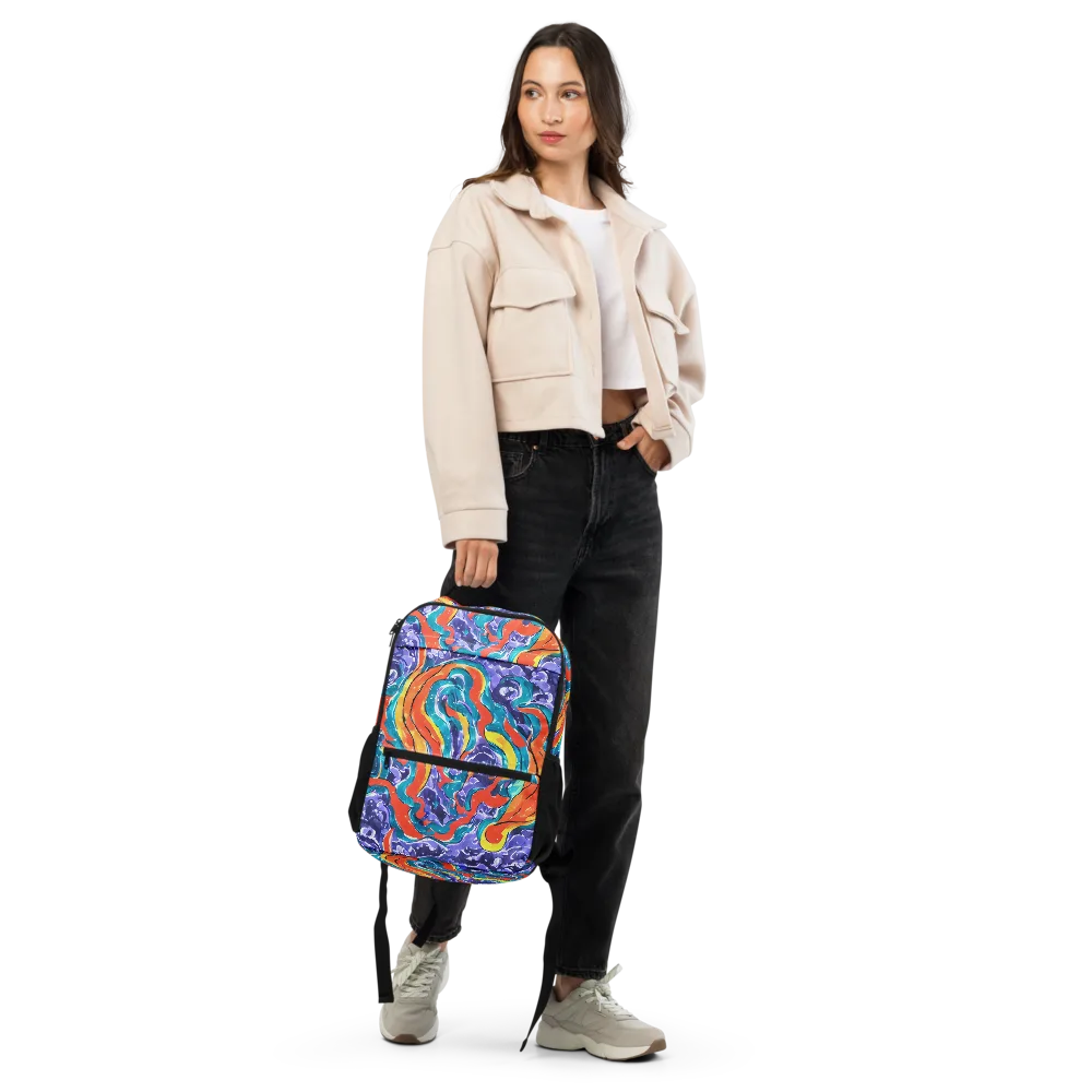 Galactic Waves on Utility Backpack — Front