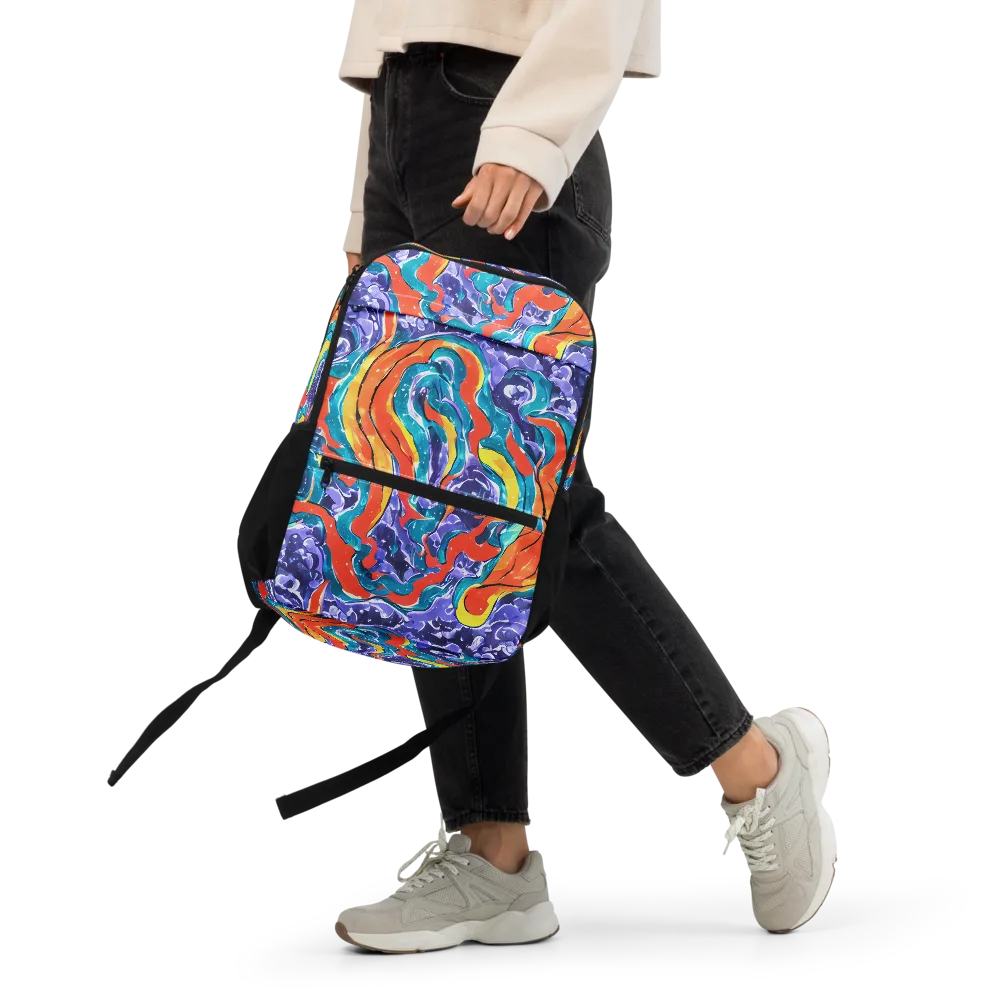 Galactic Waves on Utility Backpack — Front