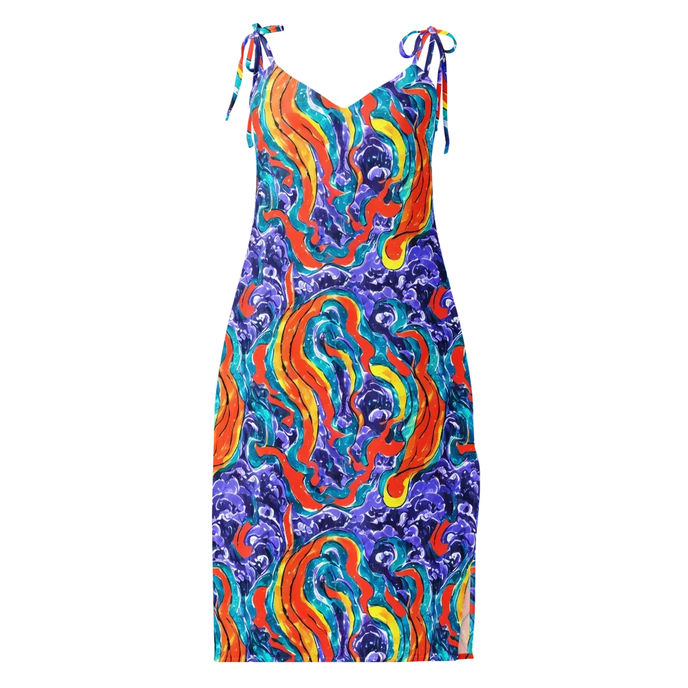Galactic Waves on Slip Dress — Front