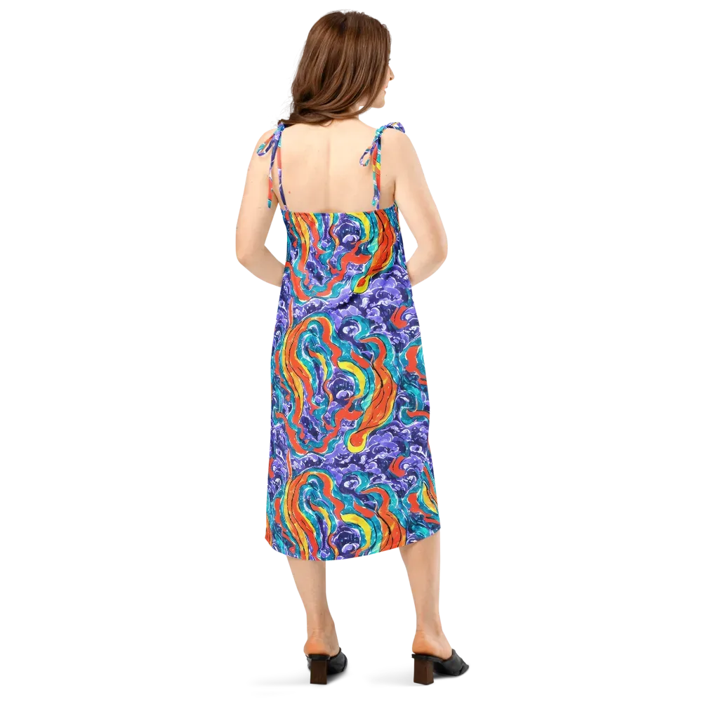 Galactic Waves on Slip Dress — Back