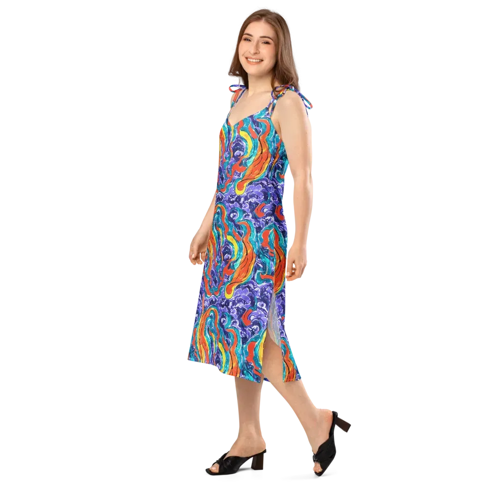 Galactic Waves on Slip Dress — Left Front