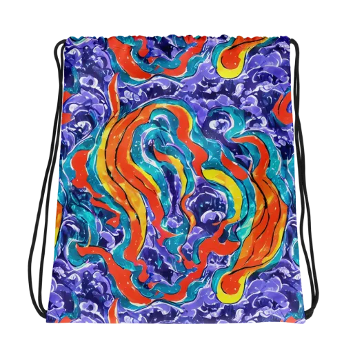 Galactic Waves on a Drawstring Bag
