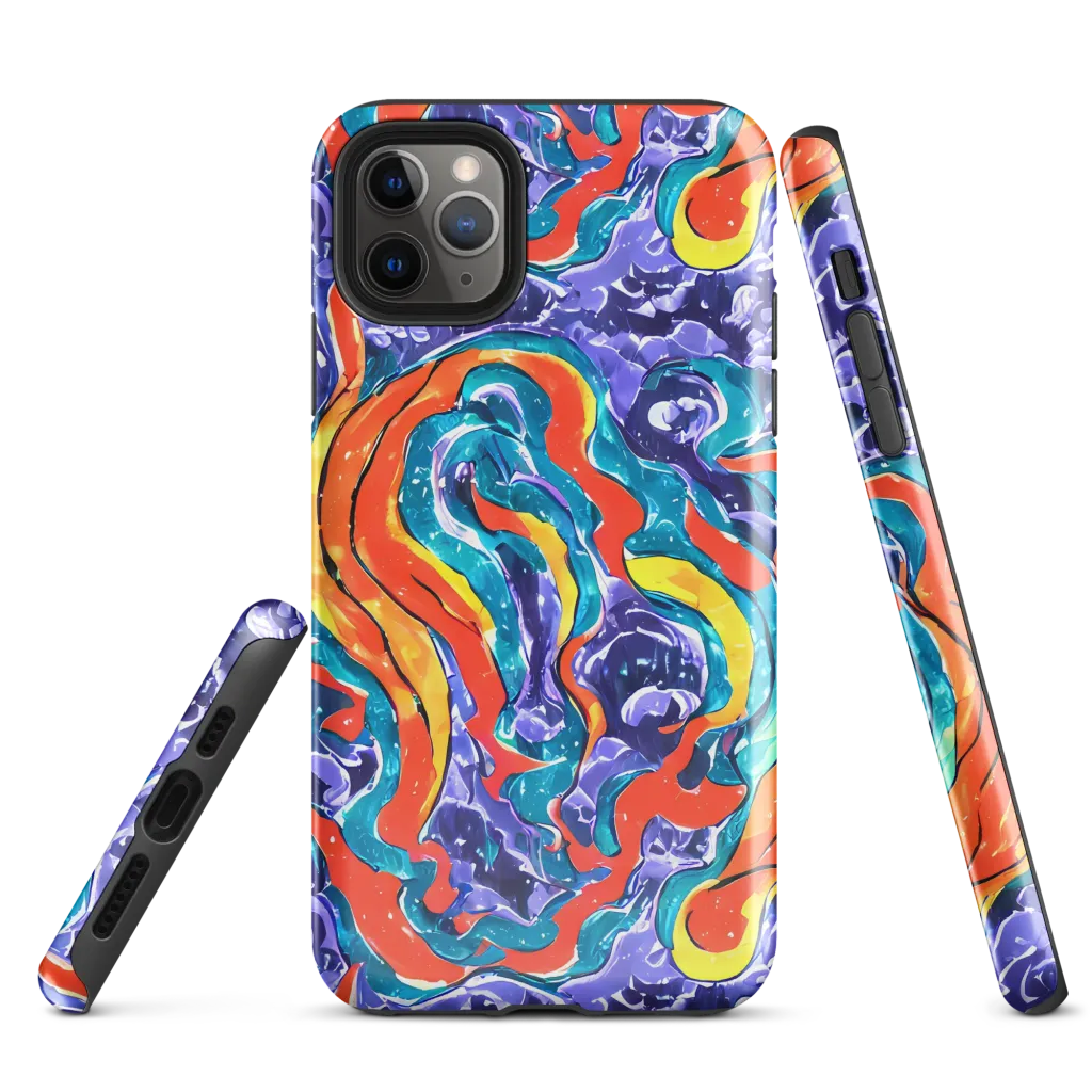 Galactic Waves on Tough Case for iPhone® — Front