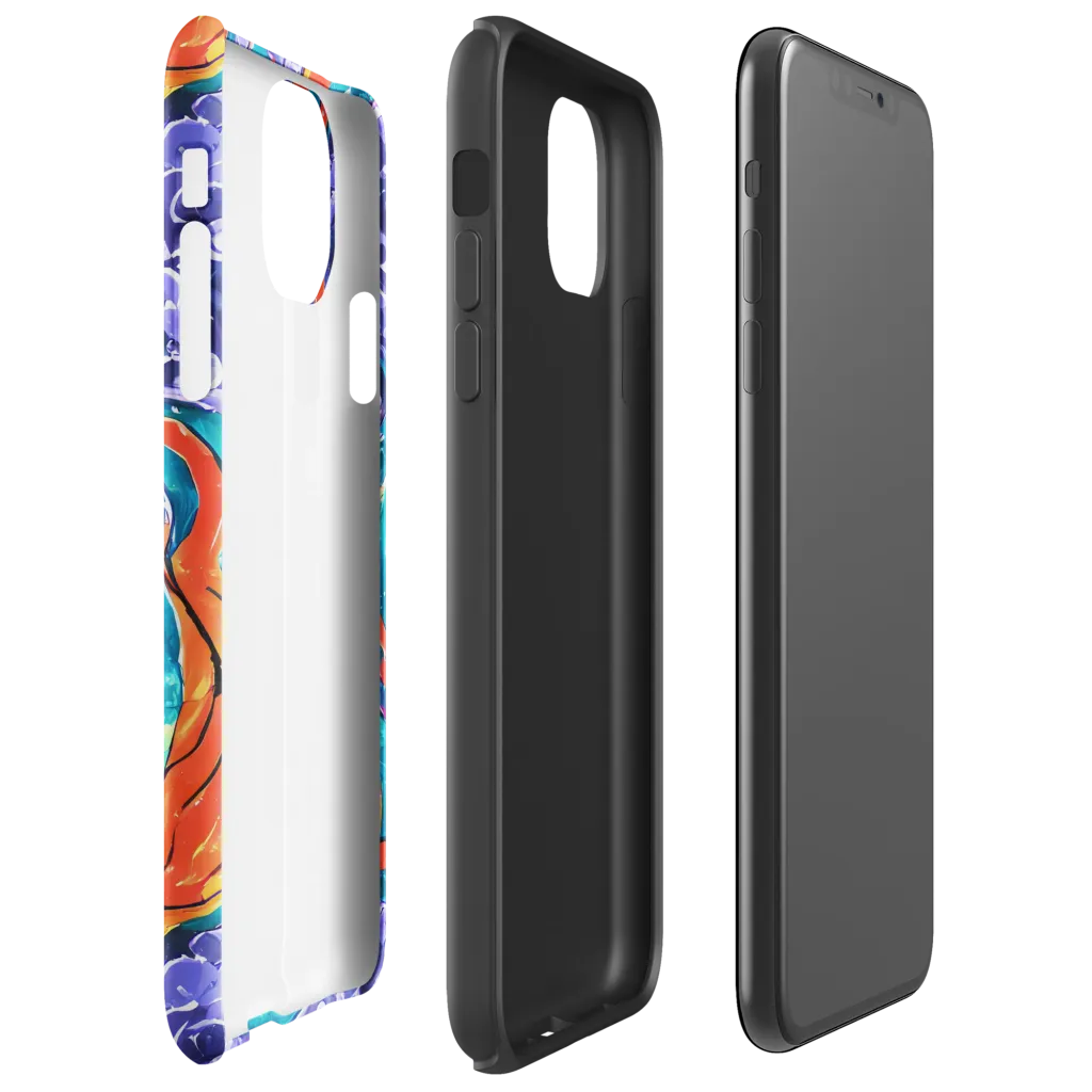 Galactic Waves on Tough Case for iPhone® — Right