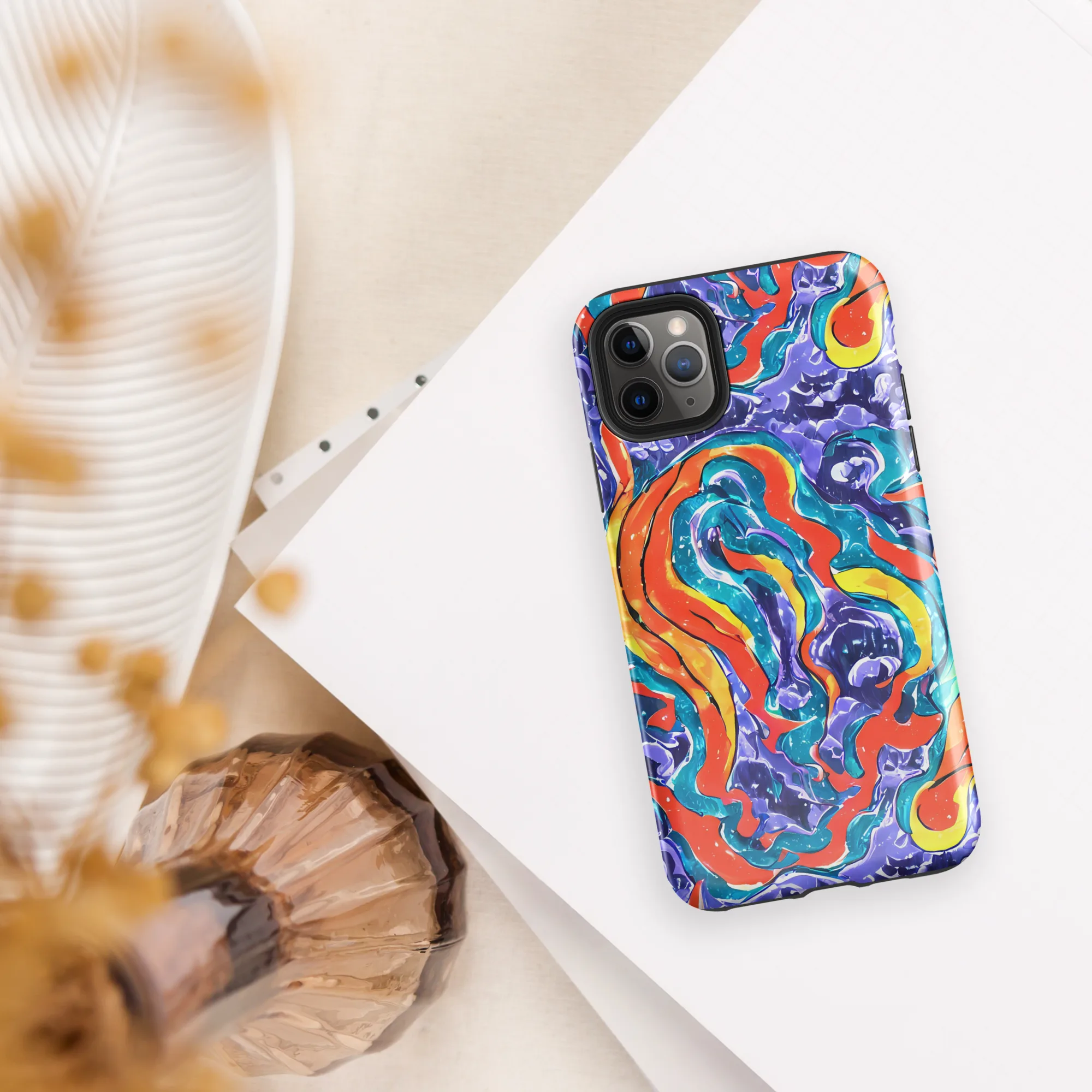 Galactic Waves on Tough Case for iPhone® — Front