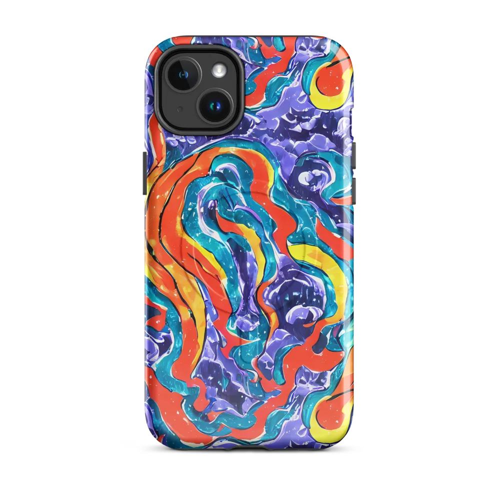 Galactic Waves on MagSafe Tough Case for iPhone® — Front