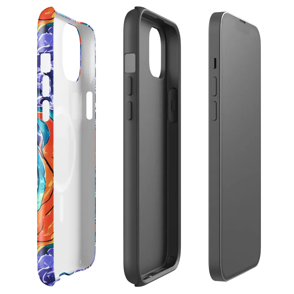 Galactic Waves on MagSafe Tough Case for iPhone® — Front