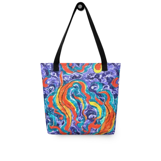 Galactic Waves on a Tote Bag
