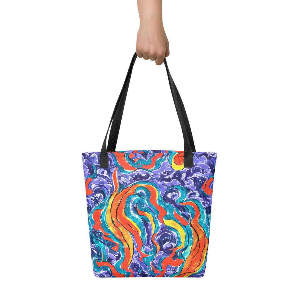 Galactic Waves on Tote Bag — Front