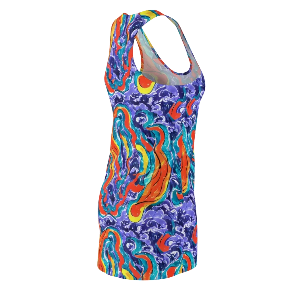 Galactic Waves on Racerback Dress — Back Side