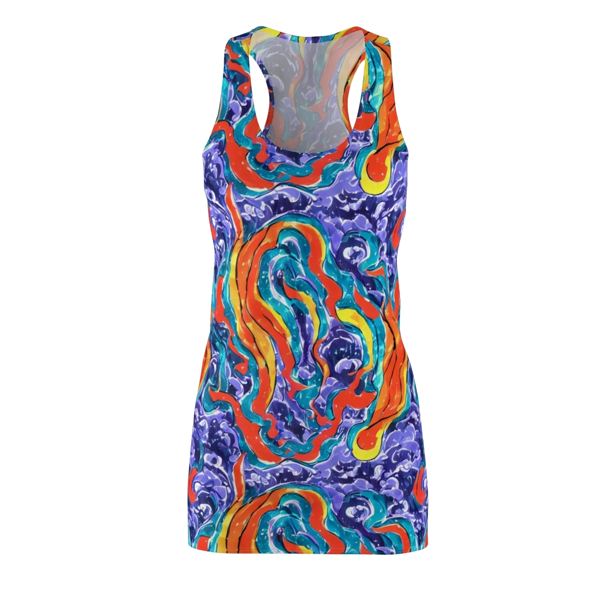 Galactic Waves on Racerback Dress — Front